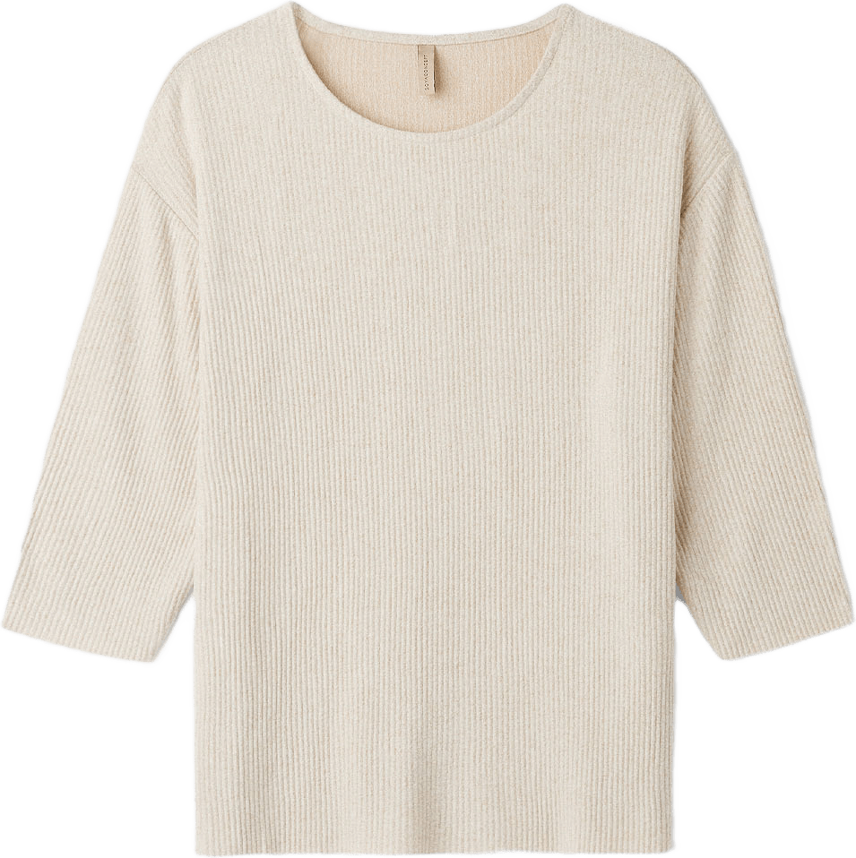 SC-Inas 1 Blouse, från Soyaconcept, i färgen Cream Melange.