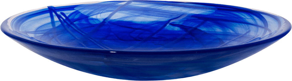 Serveringsfat Contrast, från Kosta Boda, i färgen Blue/Blue.