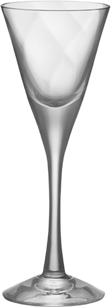 Snapsglas Chateau, från Kosta Boda, i färgen Clear.