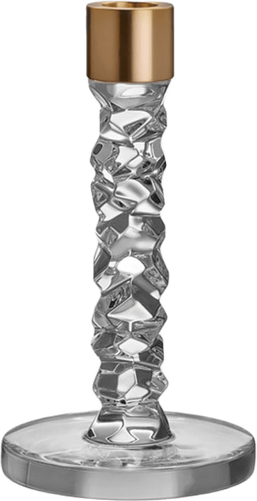 Ljusstake Carat, från Orrefors, i färgen Mässing.