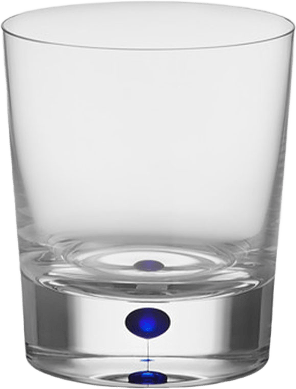 Orrefors Intermezzo Double Old Fashioned Glas 40Cl, från Orrefors, i färgen Blue.