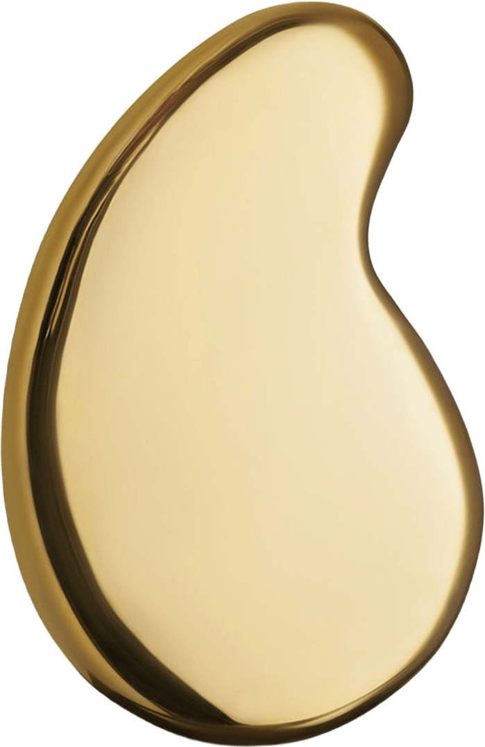 Inredningsdetalj Tears Of Joy, från Kosta Boda, i färgen Gold.