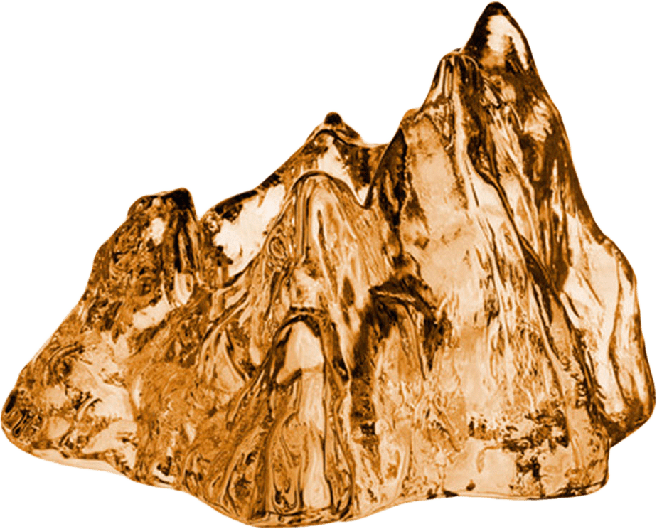 Ljuslykta The Rock, från Kosta Boda, i färgen Bronze.