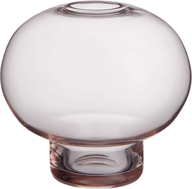 Vas Midsummer, från Orrefors, i färgen Red Clover.