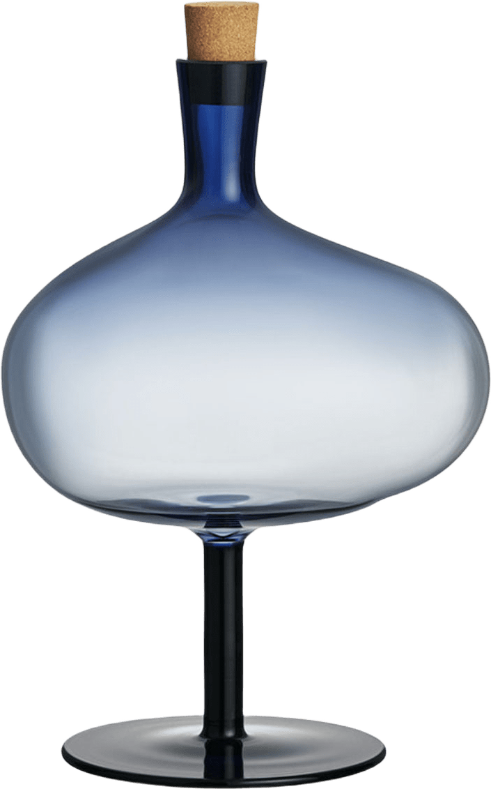 Flaska Bod, från Kosta Boda, i färgen Midnight Blue.