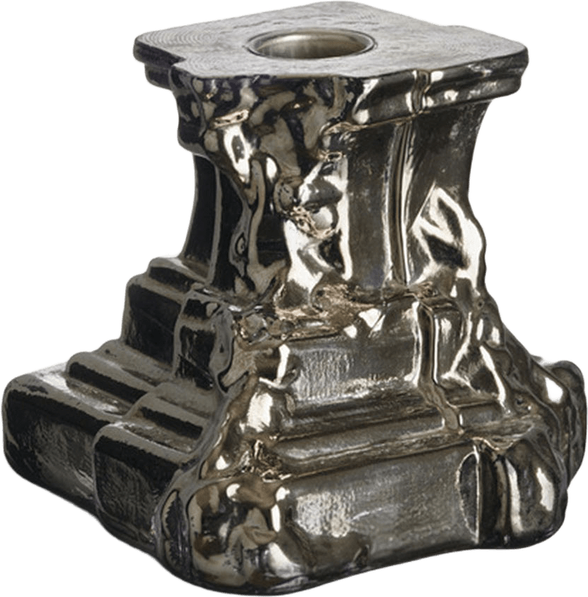 Ljusstake Rocky Baroque, från Kosta Boda, i färgen Glossy Glaze.