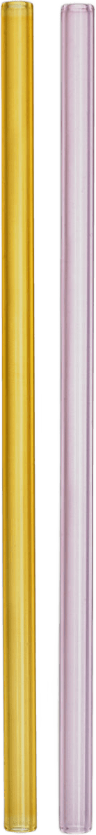 Sugrör Sipsavor, från Kosta Boda, i färgen Pink/Yellow.