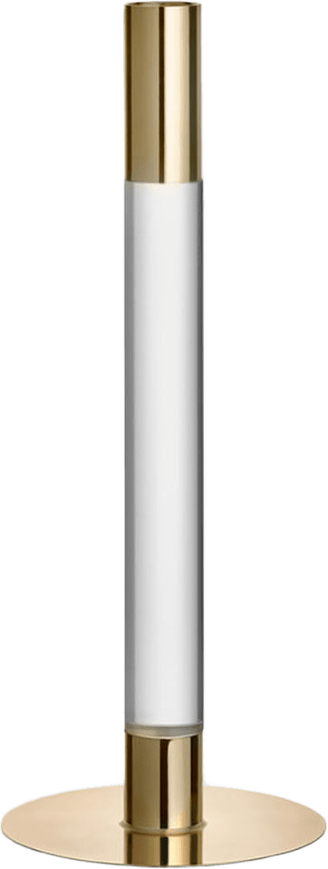 Ljusstake Lumiere, från Orrefors, i färgen Gold.