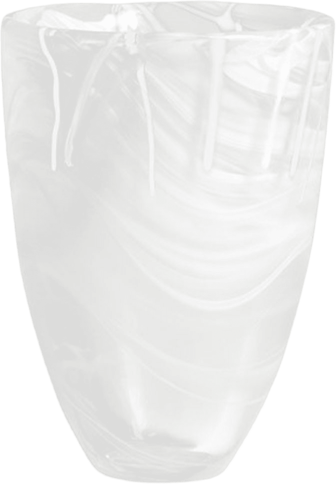 Vas Contrast, från Kosta Boda, i färgen White/White.