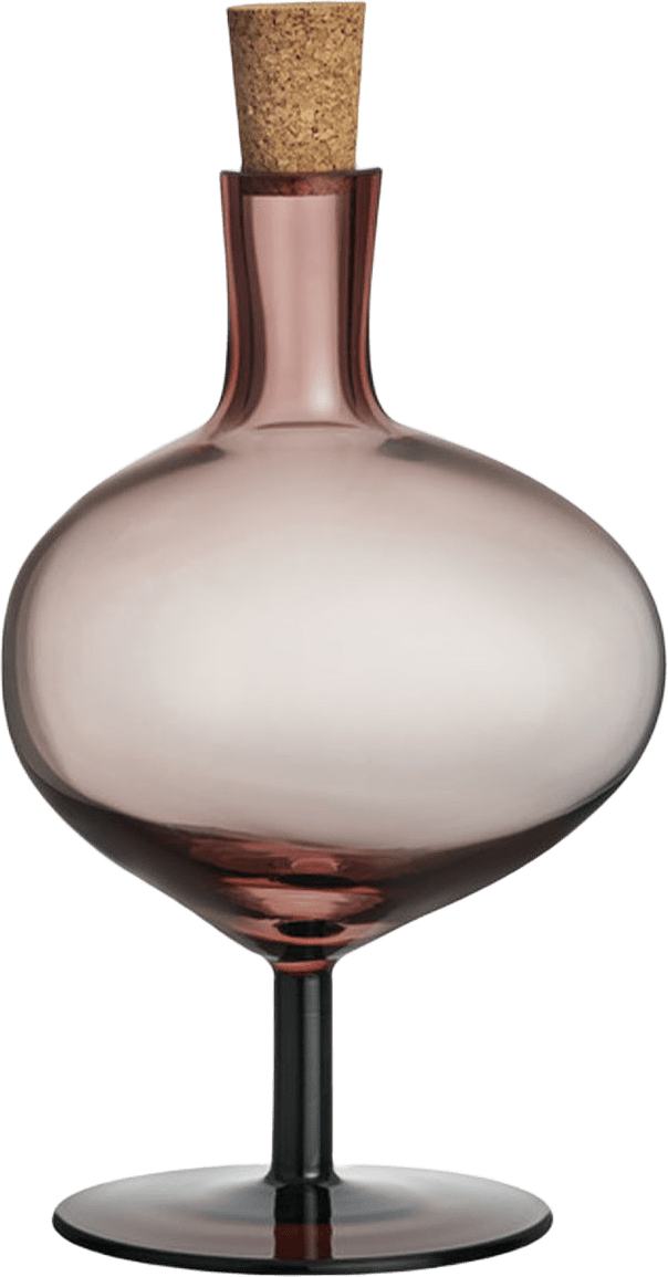 Flaska Bod, från Kosta Boda, i färgen Burgundy.