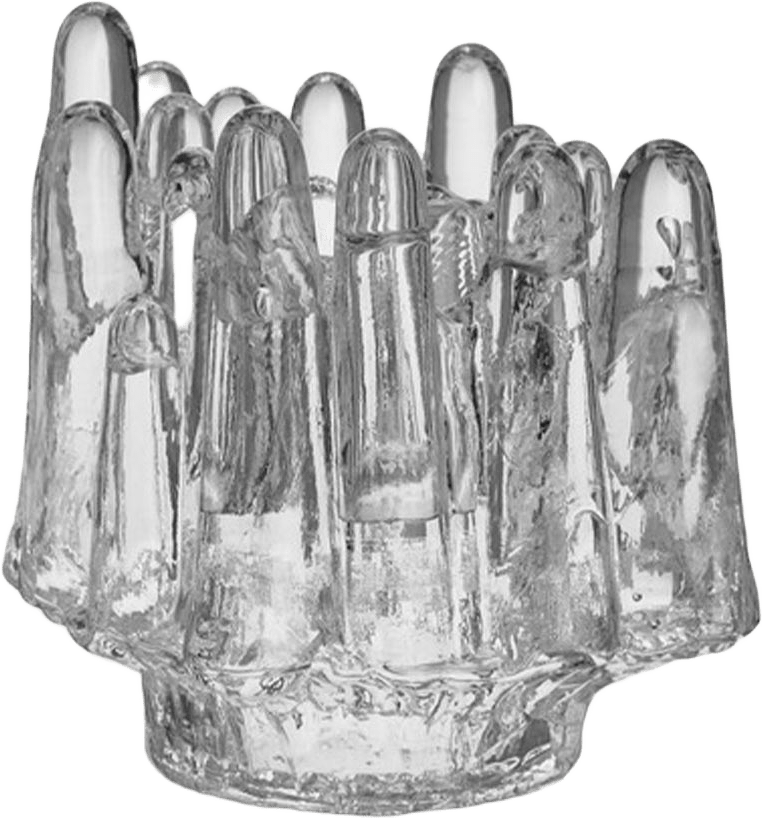 Ljuslykta Polar, från Kosta Boda, i färgen Clear.