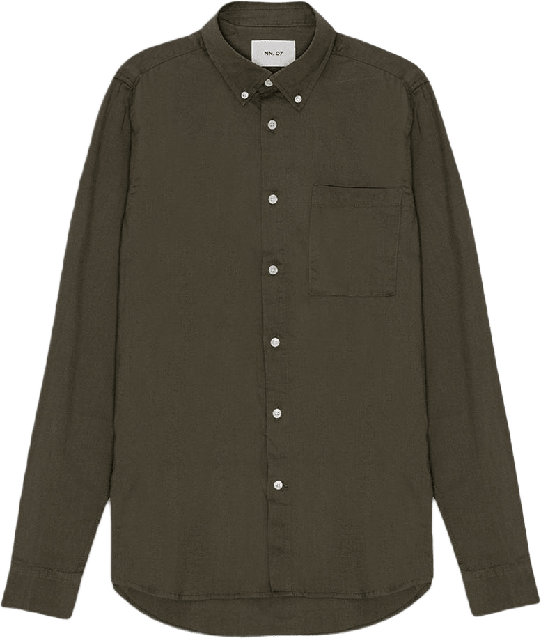 Arne Shirt 5655, från NN07, i färgen Dark Army.