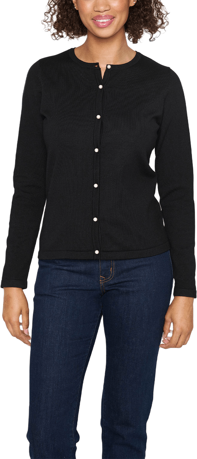 JemmaSZ Cardigan, från Saint Tropez, i färgen Black.