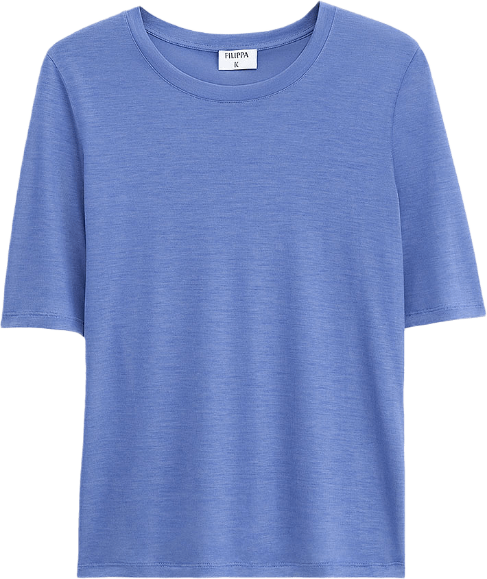 Elena Tee, från Filippa K, i färgen Dusty Blue.