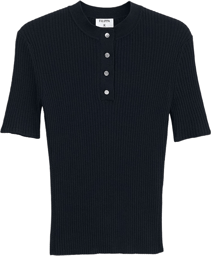 Buttoned Knit Top, från Filippa K, i färgen Black.