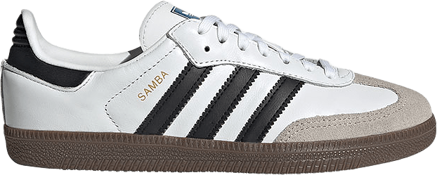 Samba OG Skor Barn, från Adidas Originals, i färgen Ftwwht/Cblack/Gum5.