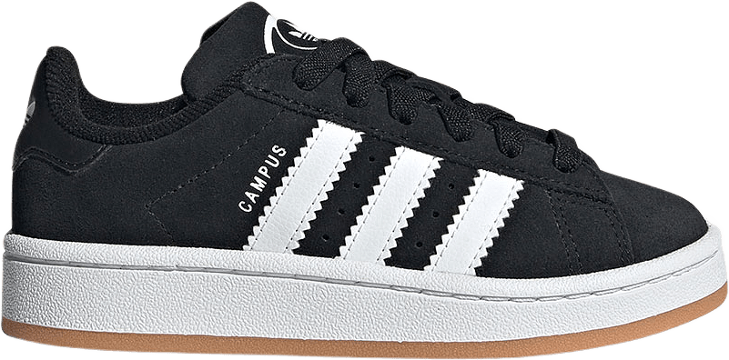 Campus 00s Elastic Lace Skor Barn, från Adidas Originals, i färgen Cblack/Ftwwht/Gum2.