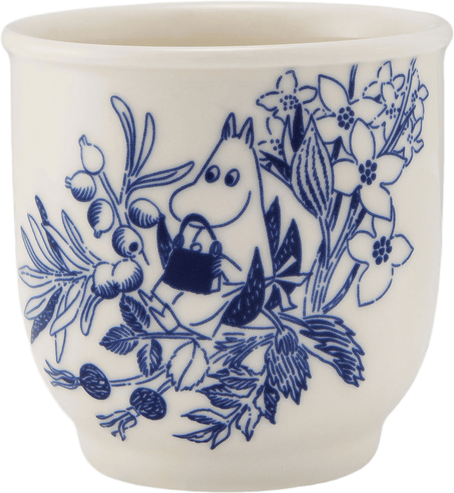 Temugg Moomin, från Moomin Arabia, i färgen Blå/Vit.