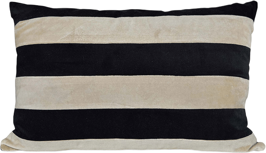 Kudde Pathi L, från Byon, i färgen Black/Beige.