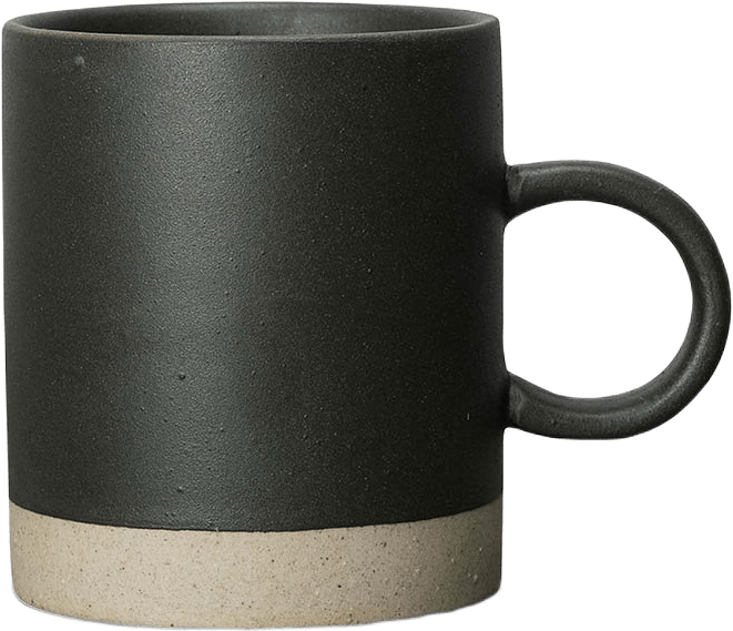 Mugg Fumiko, från Byon, i färgen Black/Beige.