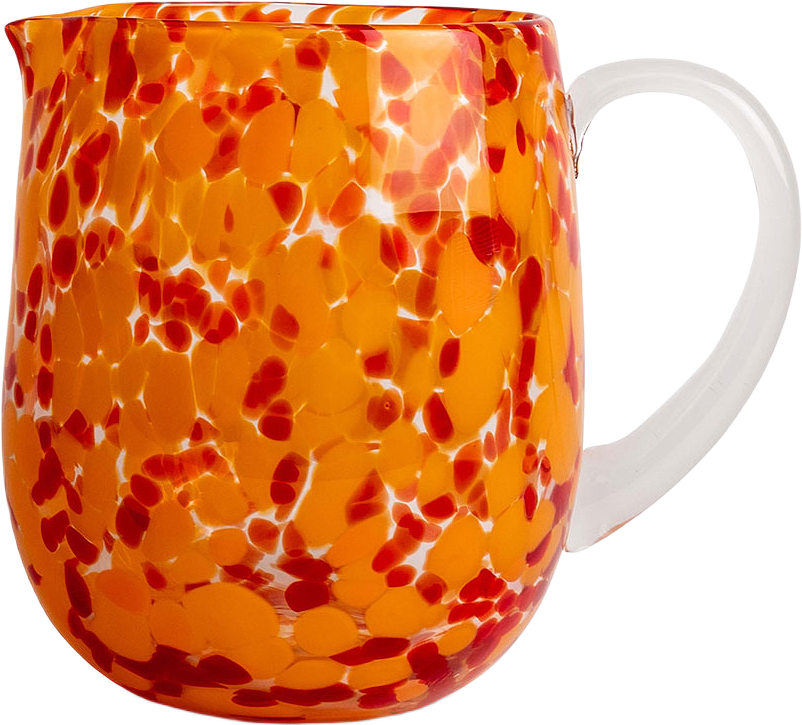 Rund Kanna Messy, från Byon, i färgen Red/Orange.
