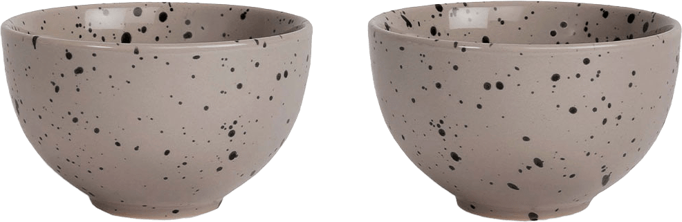 Ditte Skål, 2-Pack, från Sagaform, i färgen Grey/Black.