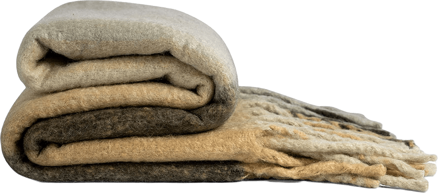 Filt Check, från Byon, i färgen Beige.