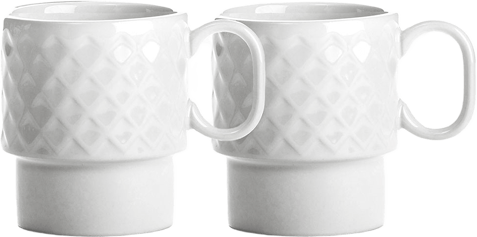 Coffee & More kaffemugg, 2-pack, från Sagaform, i färgen White.