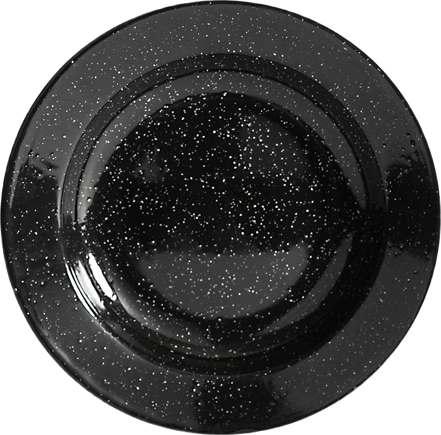 Doris Emaljtallrik, från Sagaform, i färgen Black.