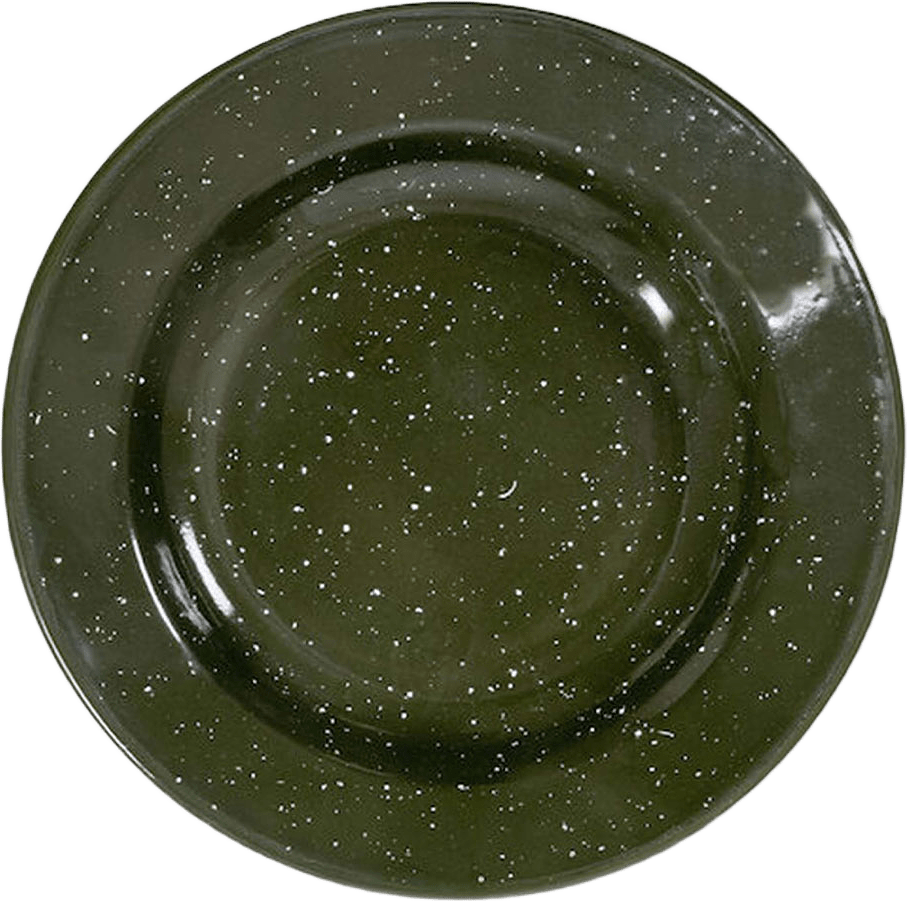 Doris Emaljtallrik, från Sagaform, i färgen Green.
