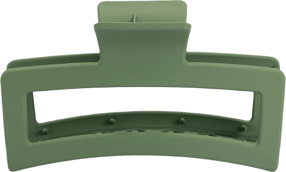 Hårklämma BELLE large square, från Appear, i färgen 33 Army Green.