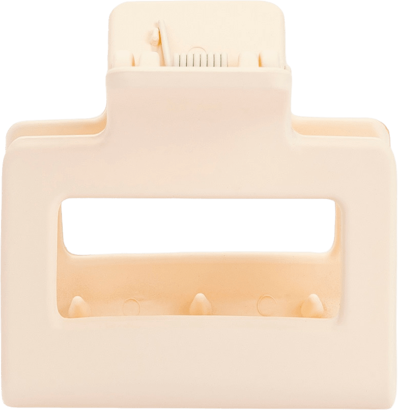 Hårklämma AURORA mini square, från Appear, i färgen 1 Off White.