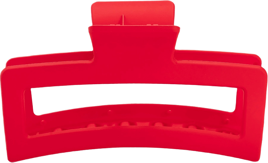 Hårklämma BELLE large square, från Appear, i färgen 25 Red.