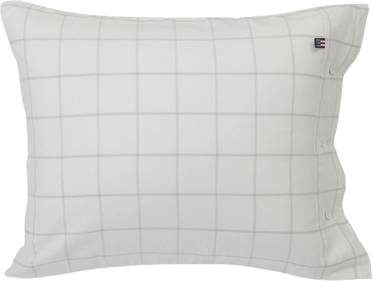 Hotel Light Flannel Pillowcase, från Lexington, i färgen White/Lt Beige.