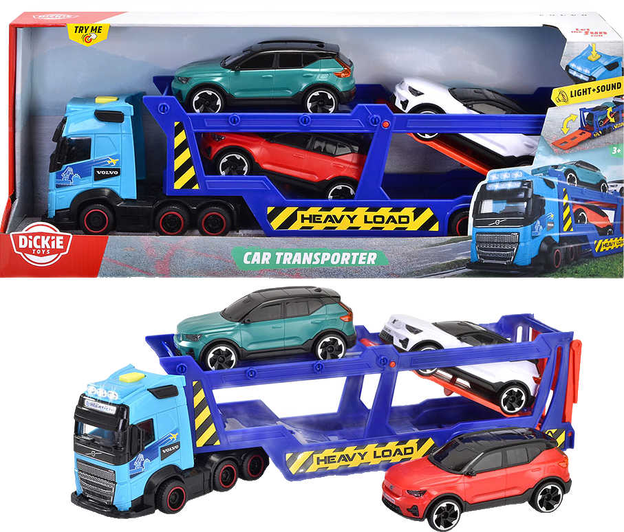 Dickie Toys Volvo FH 16 Biltransport med Volvo XC40 Recharge Bilar, från Dickie.