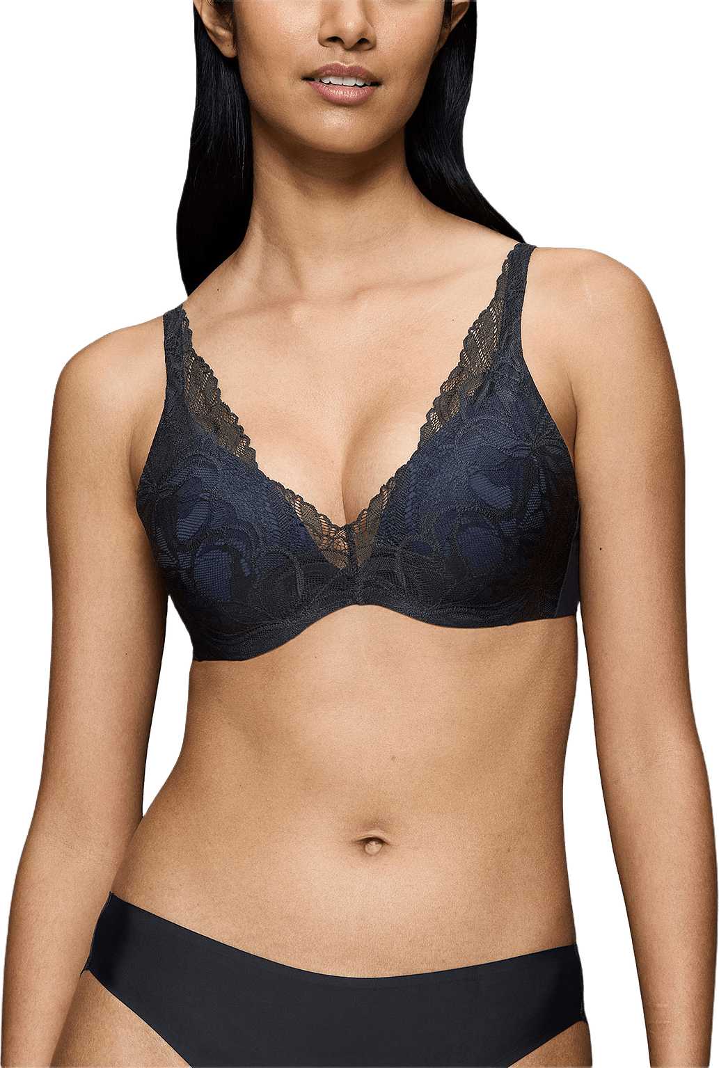 Body Make-Up Illusion Lace WP Bra, från Triumph, i färgen Black.