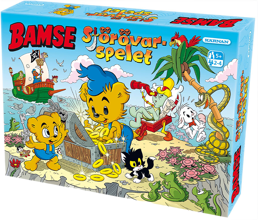 Barnspel Bamse Sjörövarspelet, från KÄRNAN.