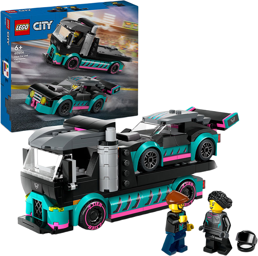 Racerbil & Biltransport 60406, från LEGO.