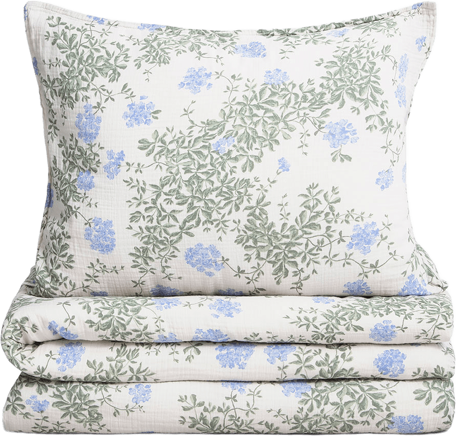 Muslin Bäddset 150x210 cm, från Garbo&Friends, i färgen Plumbago.