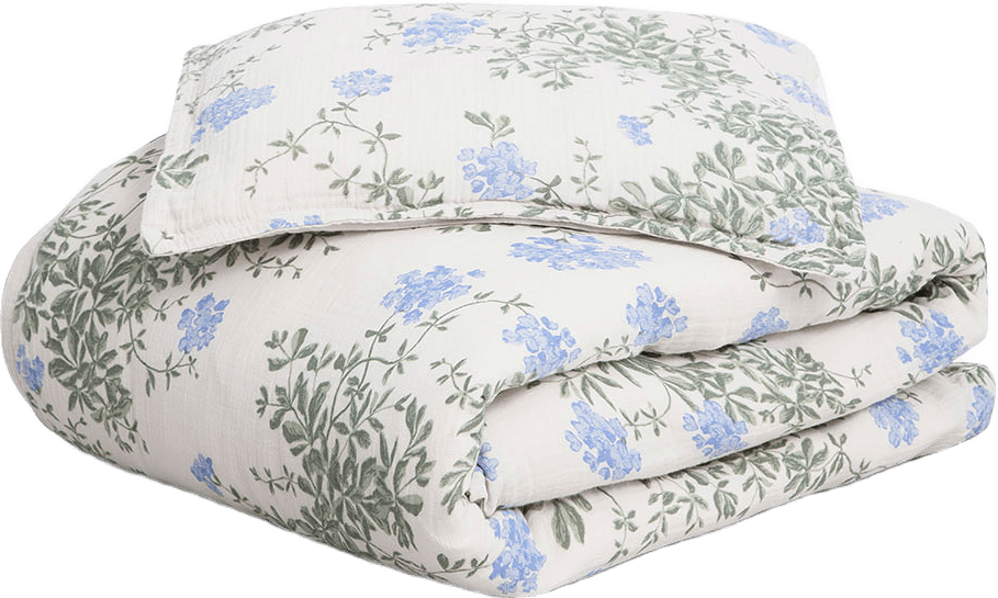 Muslin Bäddset Junior 100x130 cm, från Garbo&Friends, i färgen Plumbago.