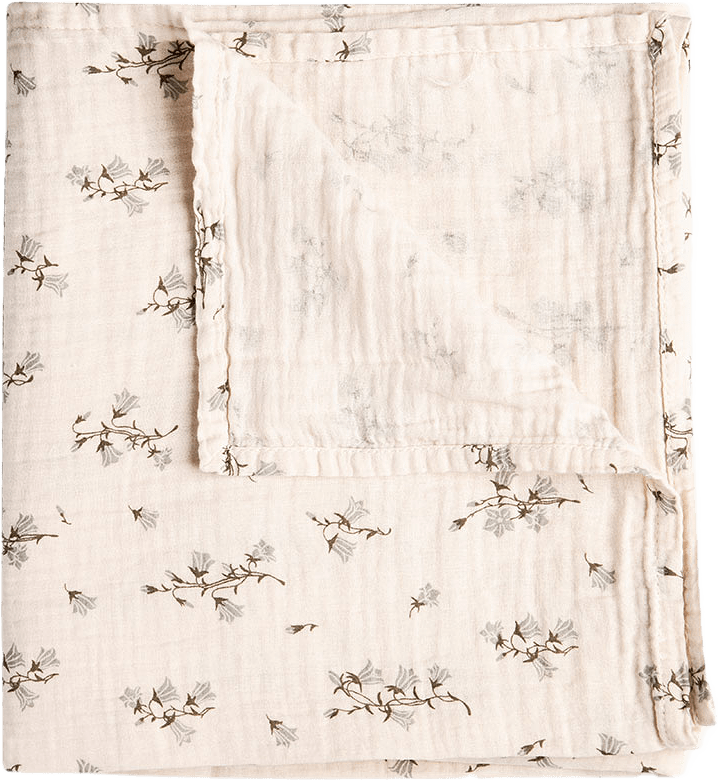 Muslin Swaddle Filt 110x110 cm, från Garbo&Friends, i färgen Bluebell.