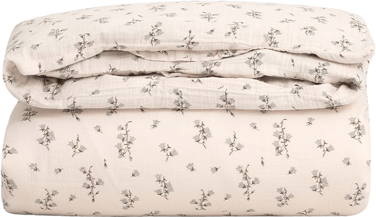 Muslin Påslakan 220x220 cm, från Garbo&Friends, i färgen Bluebell.