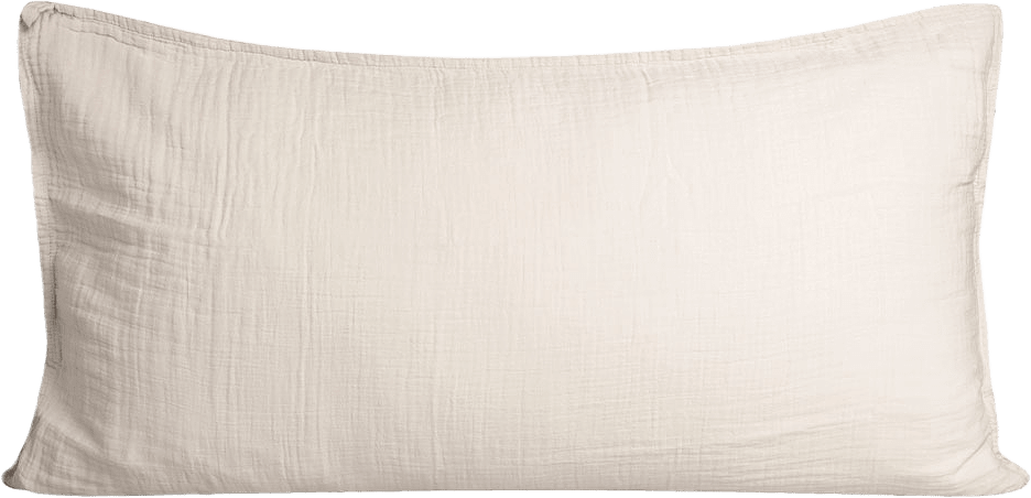 Muslin Örngott 50x90 cm, från Garbo&Friends, i färgen Eggshell.