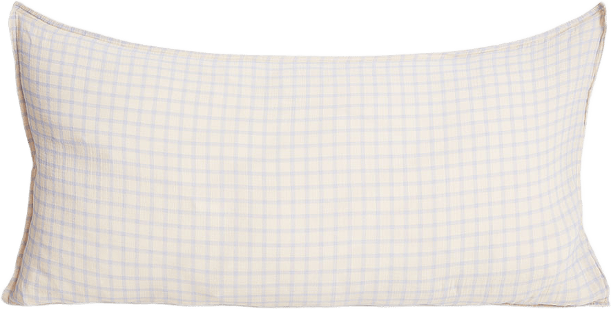 Örngott 50x90 cm, från Garbo&Friends, i färgen Gingham Sky Blue.