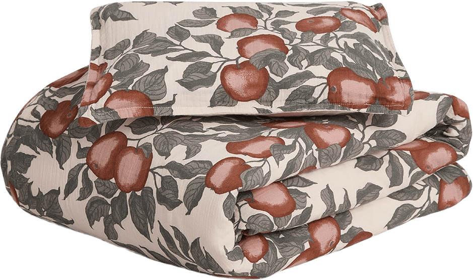 Muslin Bäddset Junior 100x130 cm, från Garbo&Friends, i färgen Pomme.