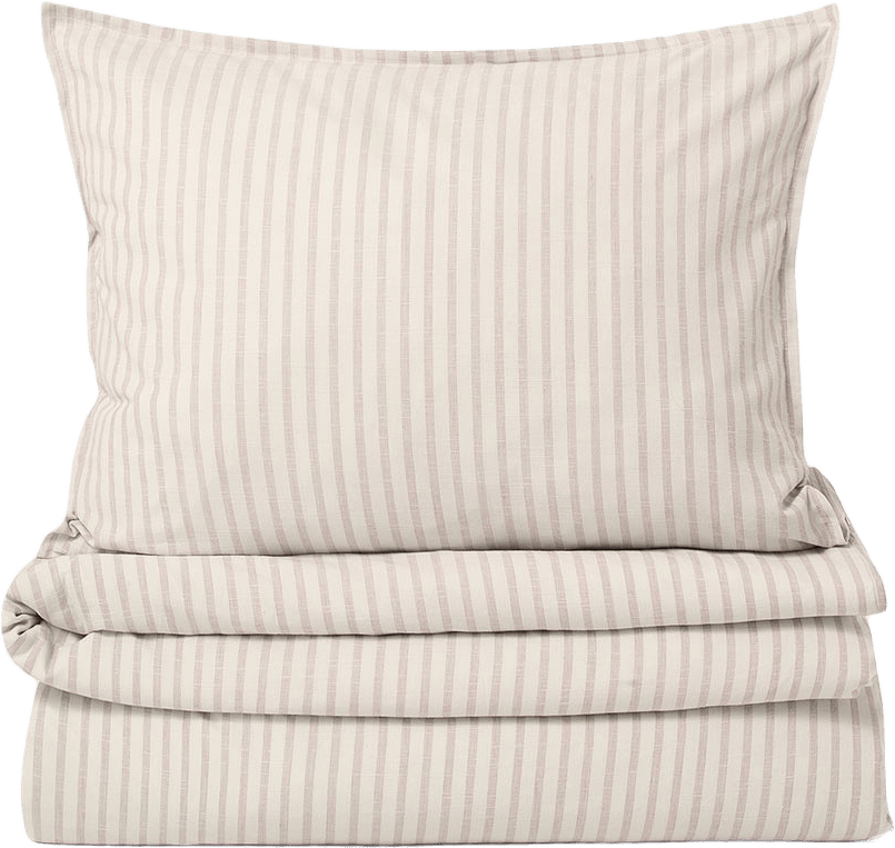 Bäddset 150x210 cm, från Garbo&Friends, i färgen Stripe Mauve.