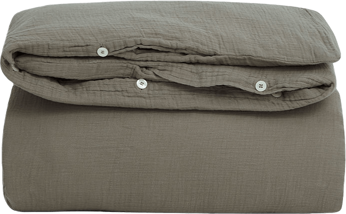 Muslin Påslakan 220x220 cm, från Garbo&Friends, i färgen Geranium.