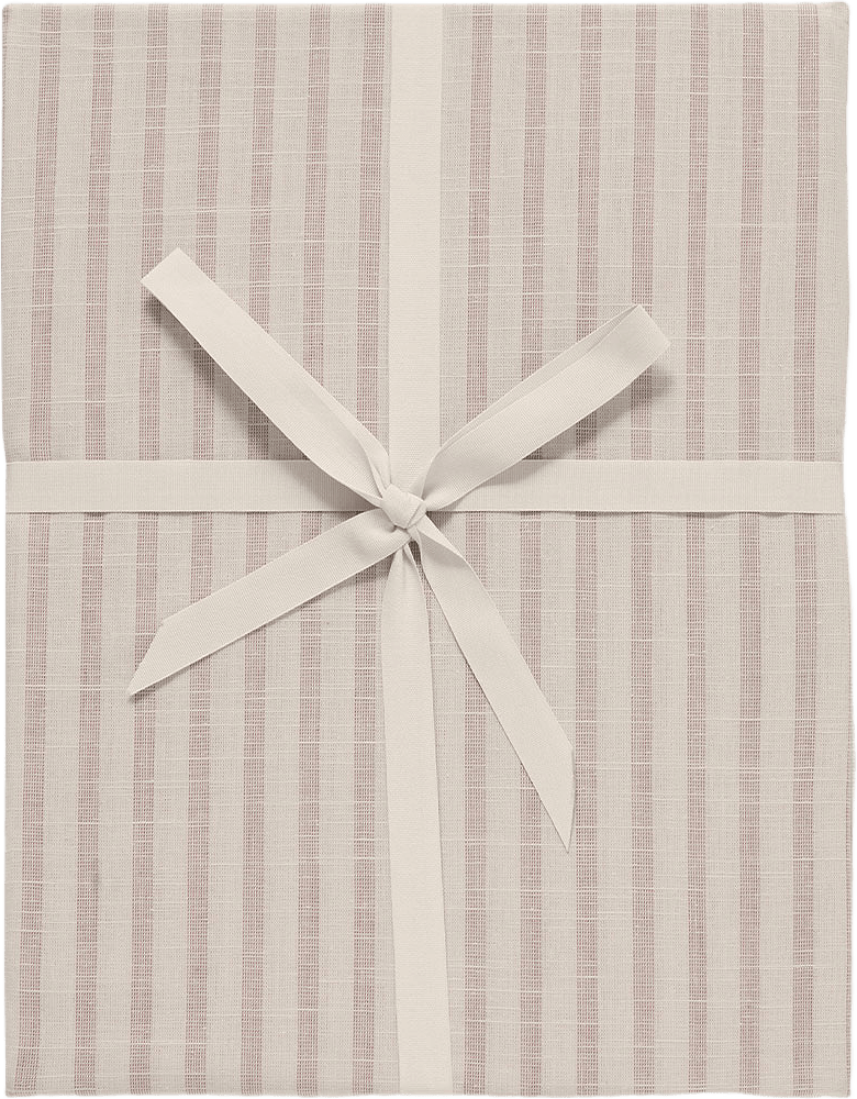 Dra-På-Lakan 90x200 cm, från Garbo&Friends, i färgen Stripe Mauve.