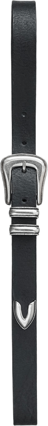 Western Silver Belt, från Nudie Jeans, i färgen Black.