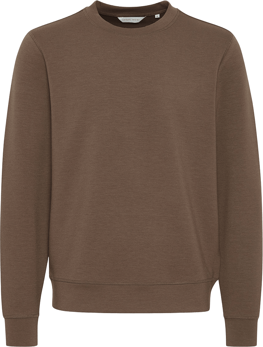 Cfsebastian 0096 Crew Neck Swe Sweatshirt, från Casual Friday, i färgen Major Brown.
